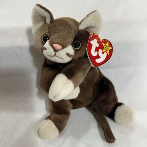 Ty Beanie Baby Pounce Cat 1997 #4122 Retired Kitten Plush VTG With Tag